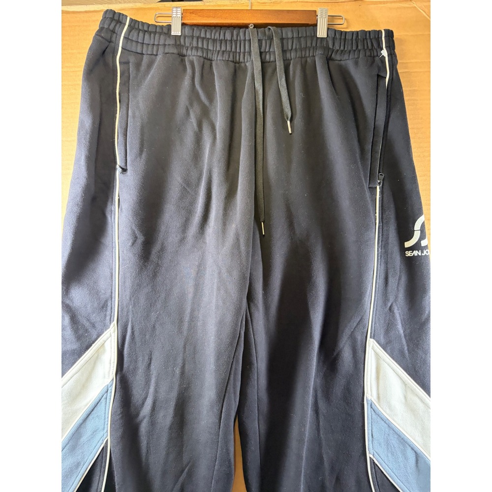 Sean John Tracksuit Set Mens 3XL Navy Blue Full Zip Hoodie Sweatpants Vintag Y2K - Picture 14 of 15